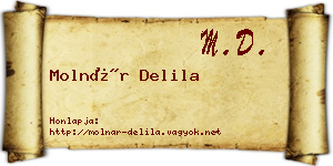 Molnár Delila névjegykártya